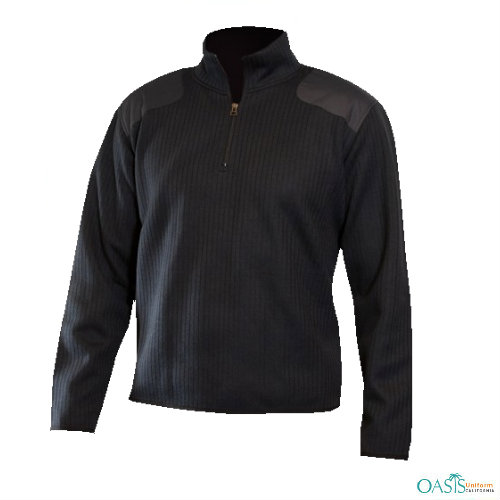 Blue Fleece Zipped Sweater Manufacturer