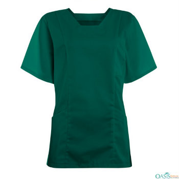 bottle green nurses’ scrub tunic wholesaler in Australia