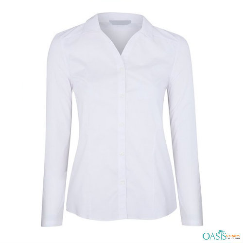 Girls white school shirt sale