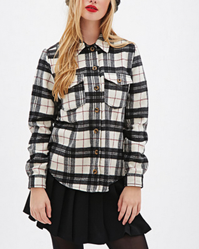 wholesale black and white flannel shirts manufacturers