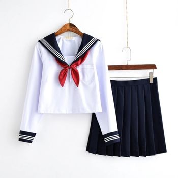 long sleeve sustainable japanese school uniforms girls