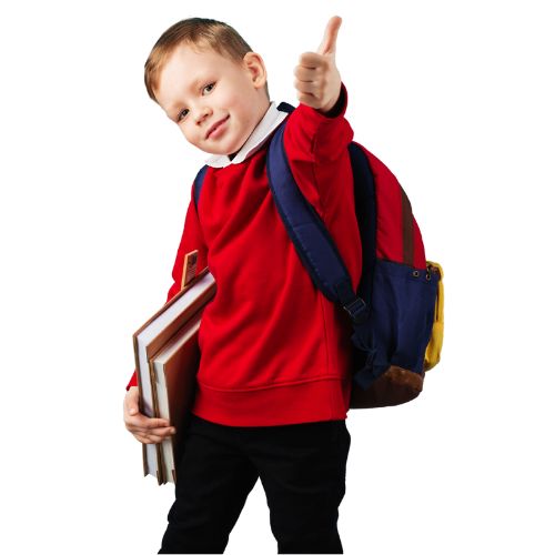 Bright Red School Sweater for Boys Supplier