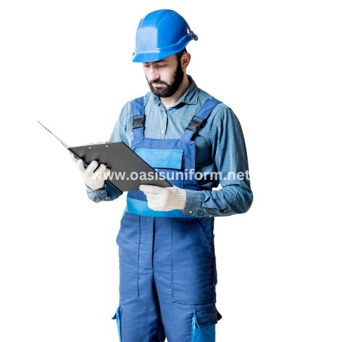 Bright Blue Men's Construction Uniform Set Wholesaler