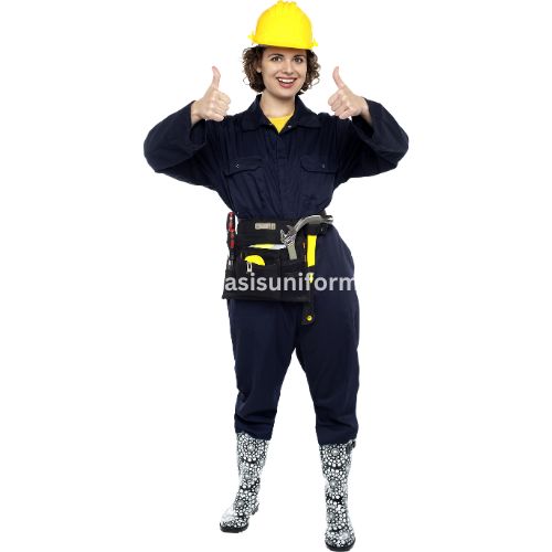 Navy Blue Women's Construction Uniform Set Supplier