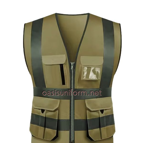 brown safety vest wholesale