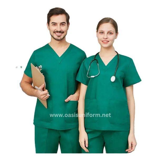 wholesale unisex olive green scrub