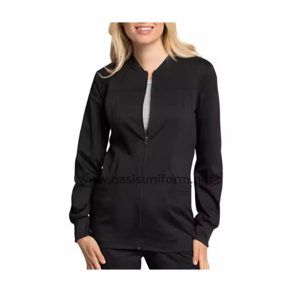wholesale long sleeve black scrub jacket