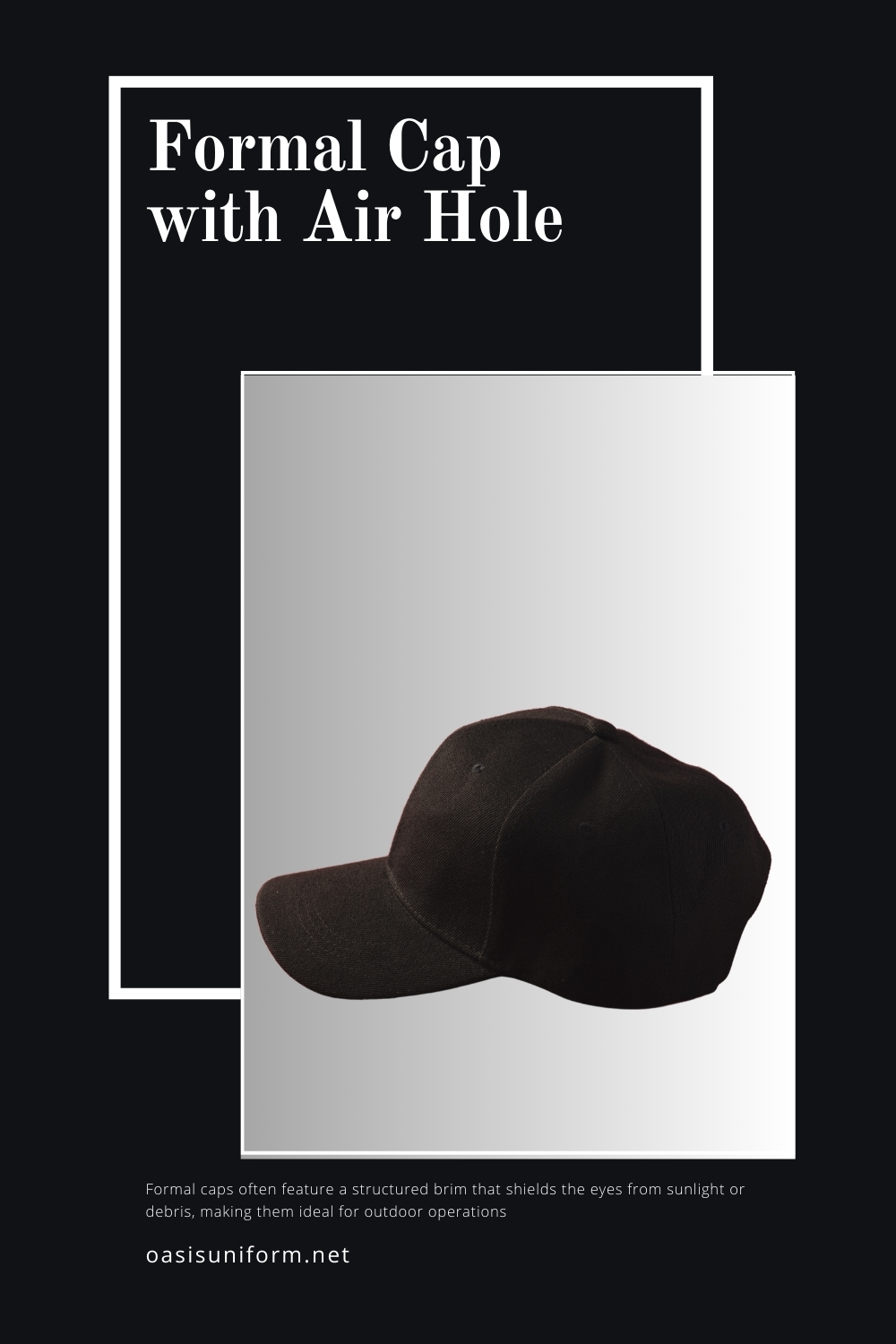 formal cap with air hole formal cap with air hole